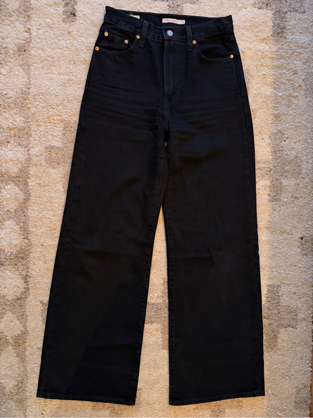 Women’s Levi’s ribcage wide Leg Black Jeans